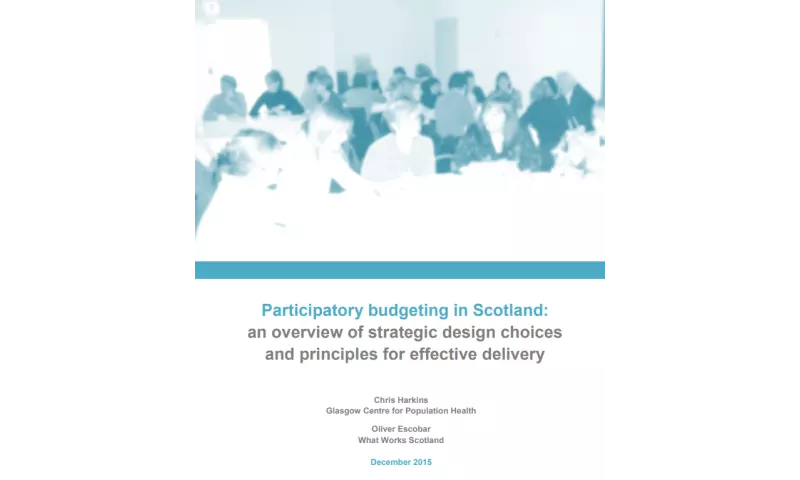 Participatory budgeting across Scotland