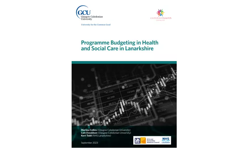 Programme Budgeting in Health  and Social Care in Lanarkshire cover