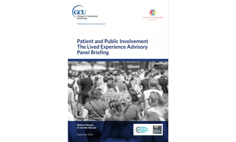Patient and Public Involvement The Lived Experience Advisory Panel Briefing cover