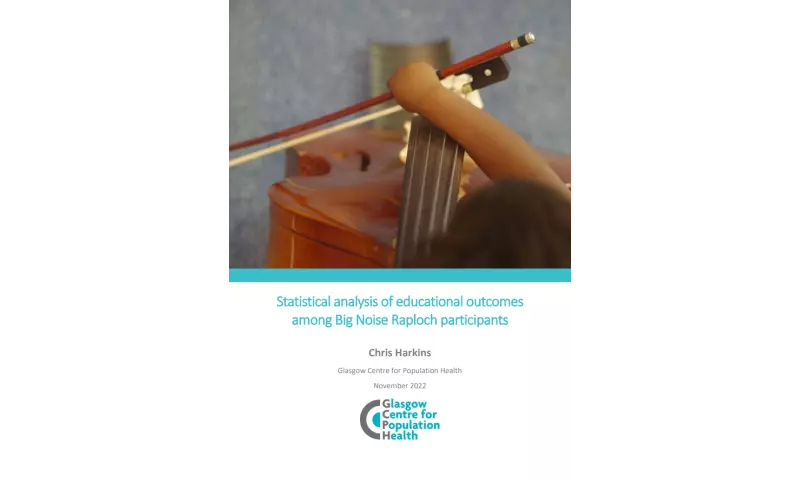 Statistical analysis of educational outcomes among Big Noise Raploch participants cover