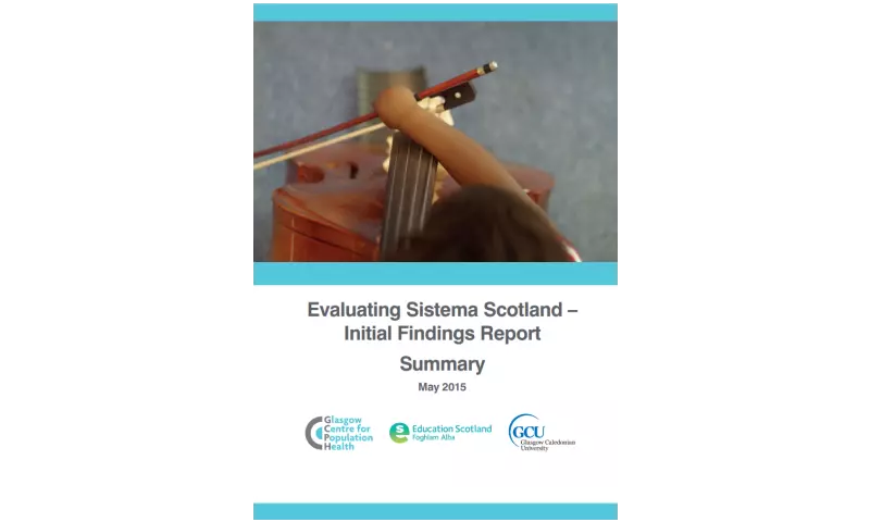 Evaluating Sistema Scotland – Initial Findings Report Summary cover