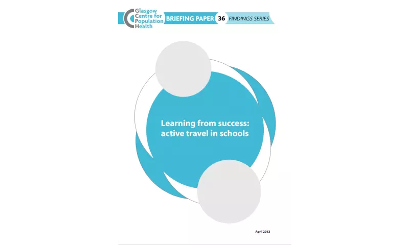 Findings Series 36 - Learning from success active travel in schools