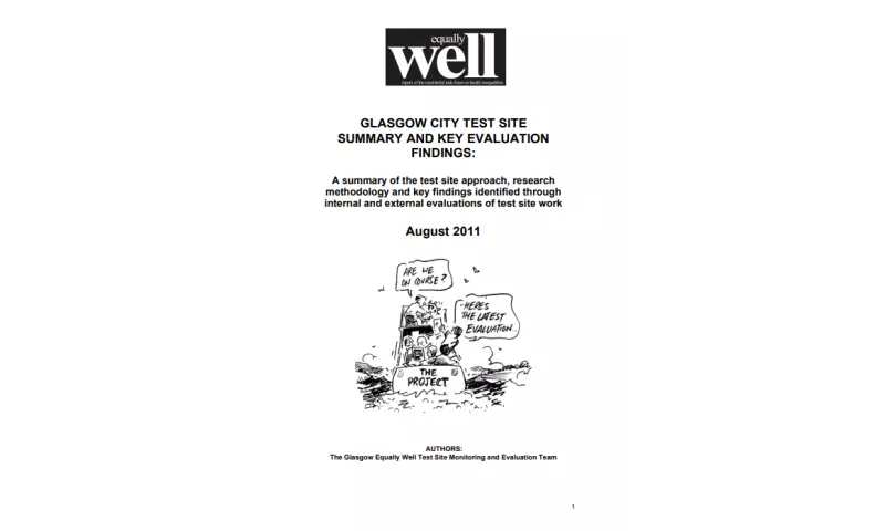 Equally Well Glasgow Test Site Summary and Key Evaluation Findings