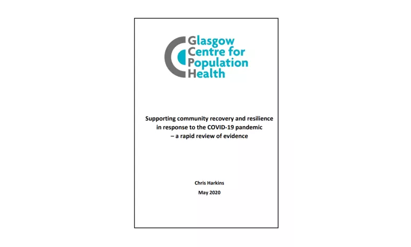 Supporting community recovery and resilience in response to COVID-19