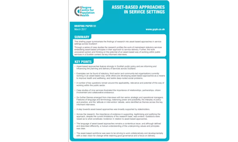 Briefing paper 51 Asset-based approaches in service settings