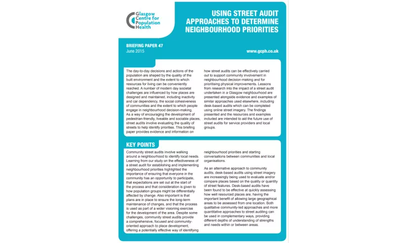 BP 47 Using street audit approaches to determine neighbourhood priorities