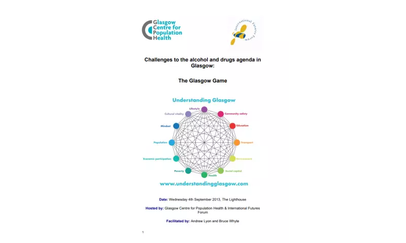 Challenges to the alcohol and drugs agenda in Glasgow The Glasgow Game