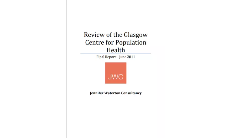 Review of the Glasgow Centre for Population Health - final report June 2011