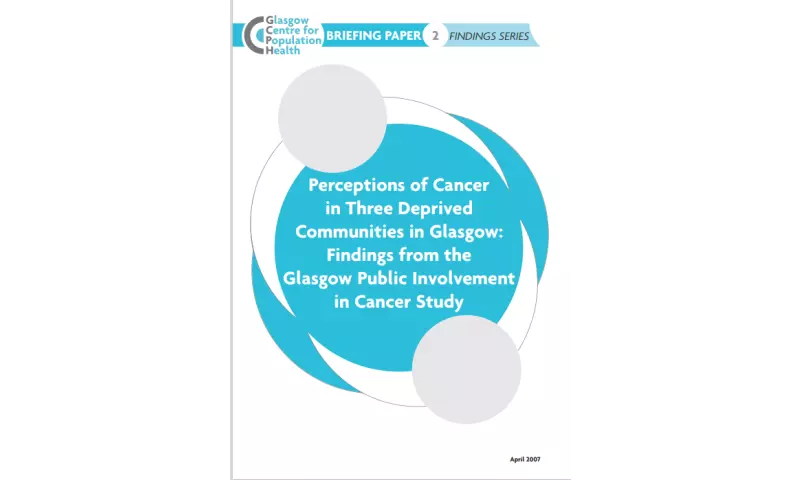 Findings Series 2 - Glasgow Public Involvement in Cancer Study