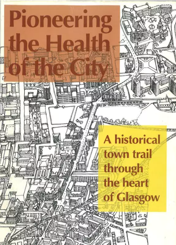 Cover of the booklet 'Pioneering the health of the city'.